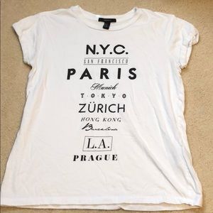 White travelers T-shirt